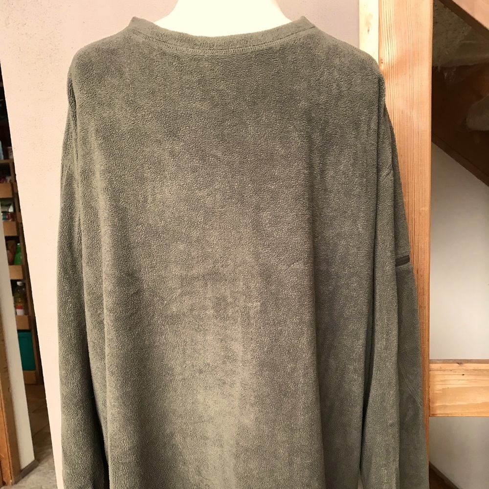 Horny Toad men’s fleece Sherpa pullover, size XXL, olive green